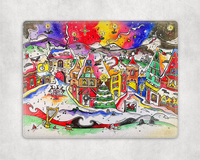 Christmas Dream Glass Worktop Saver