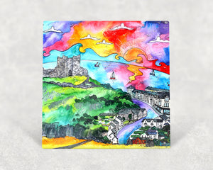 Criccieth Castle View Card