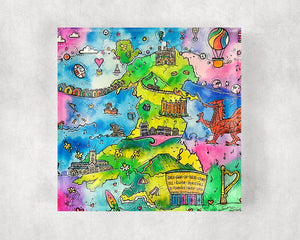 Wonderful Wales Glass Coaster