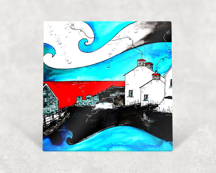 Blue Farmhouse Card