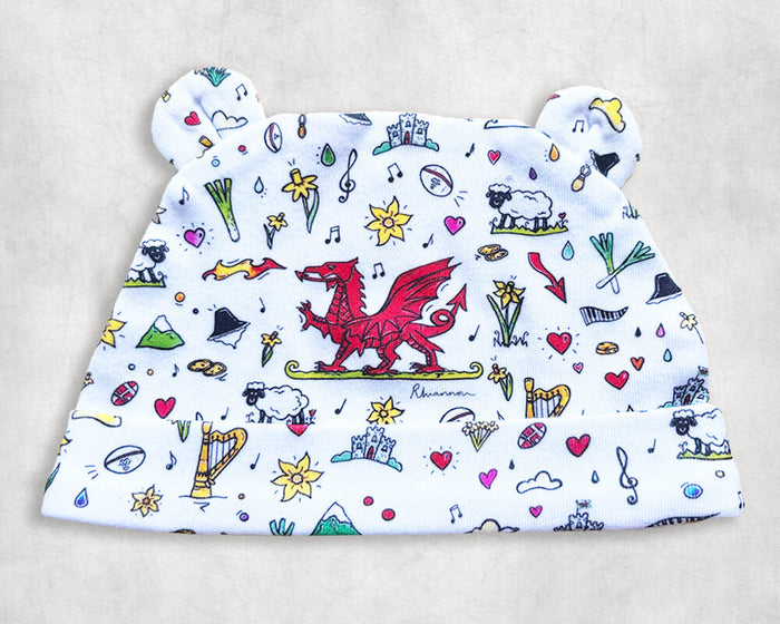 Love for Wales Newborn Hat