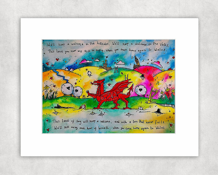 Colourful Hiraeth Mounted Print