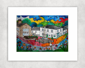 Lively Lampeter Mounted Print