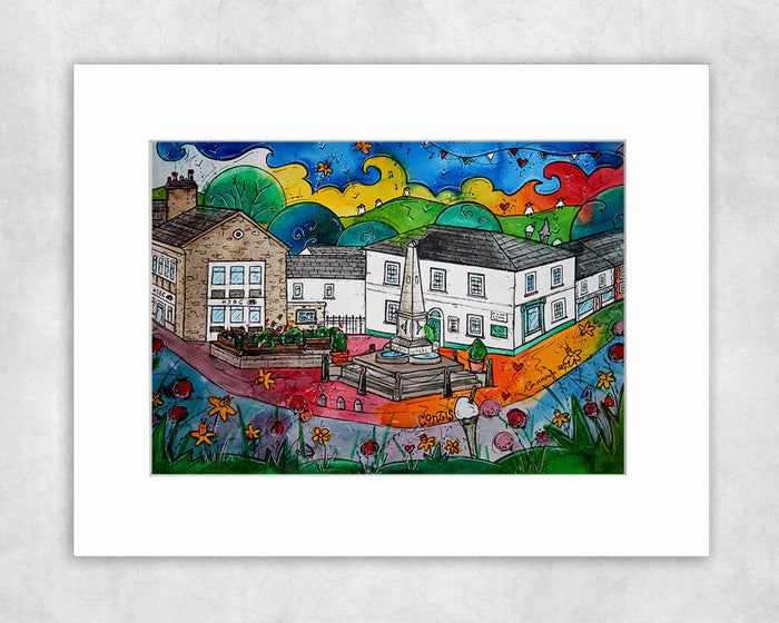 Lively Lampeter Mounted Print