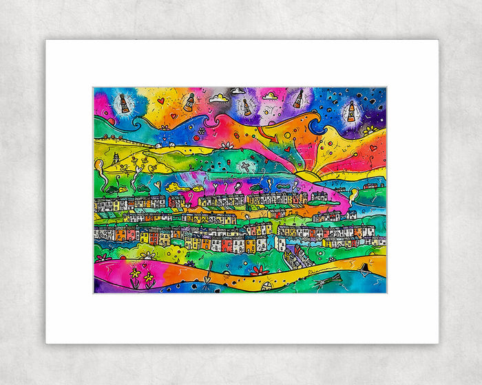 Lights of Yesteryear Mounted Print