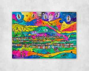 Lights of Yesteryear Printed Canvas
