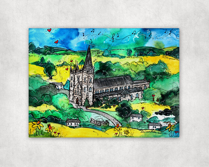 Llandaff Cathedral Mystical Church Printed Canvas