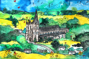 Llandaff Cathedral Mystical Church Printed Canvas