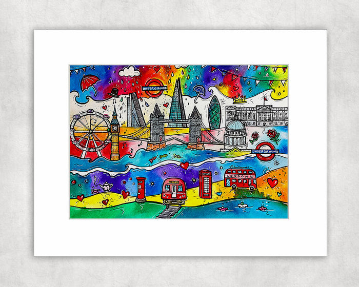 London City of Life Mounted Print