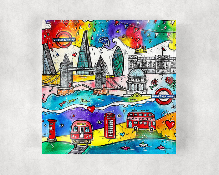 London City of Life Glass Coaster