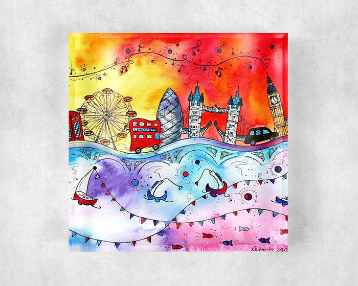 London Magical City Glass Coaster
