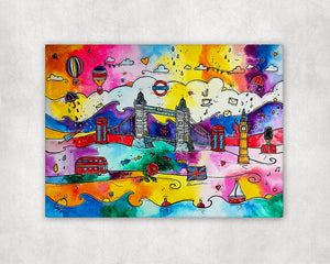 London Tower Bridge Treasures Printed Canvas