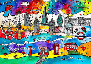 London City of Life Mounted Print