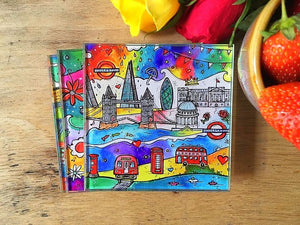 London City of Life Glass Coaster
