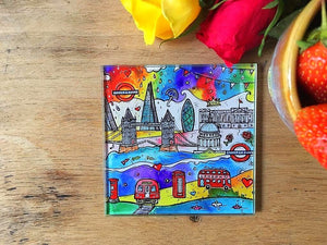 London City of Life Glass Coaster