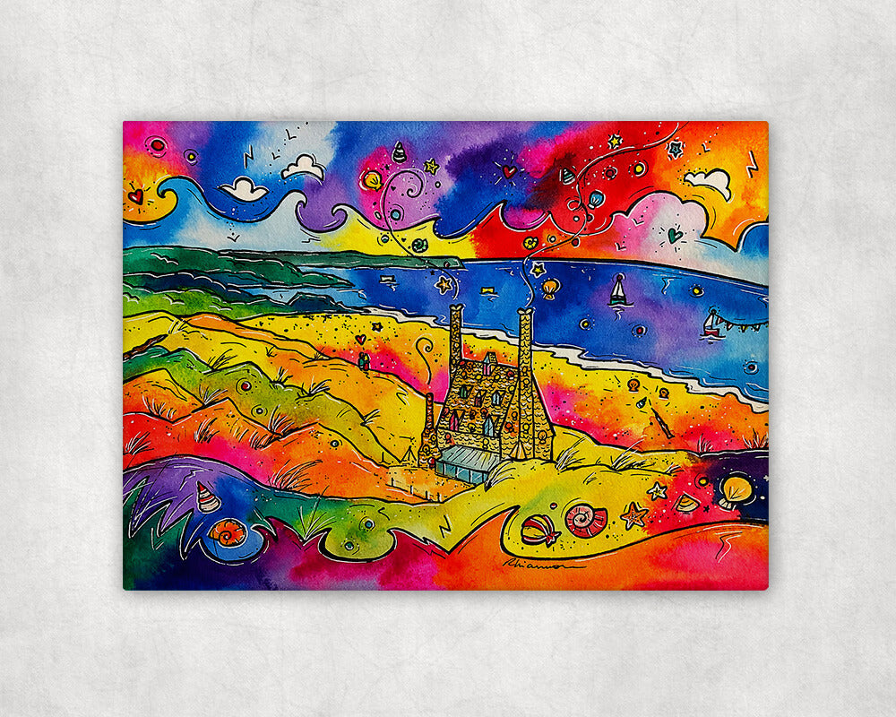 Magical Shell House Printed Canvas – Rhiannon Art