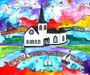 Norwegian Church Printed Canvas
