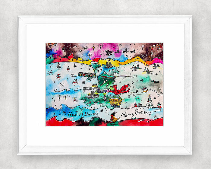 Welsh Christmas Original Watercolour Painting