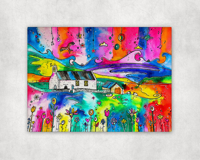 Mwnt Happy Flowers Printed Canvas
