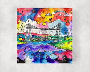 Newport Tremendous Transporter Bridge Glass Coaster