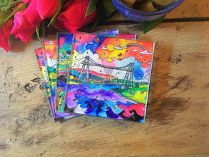 Newport Tremendous Transporter Bridge Glass Coaster
