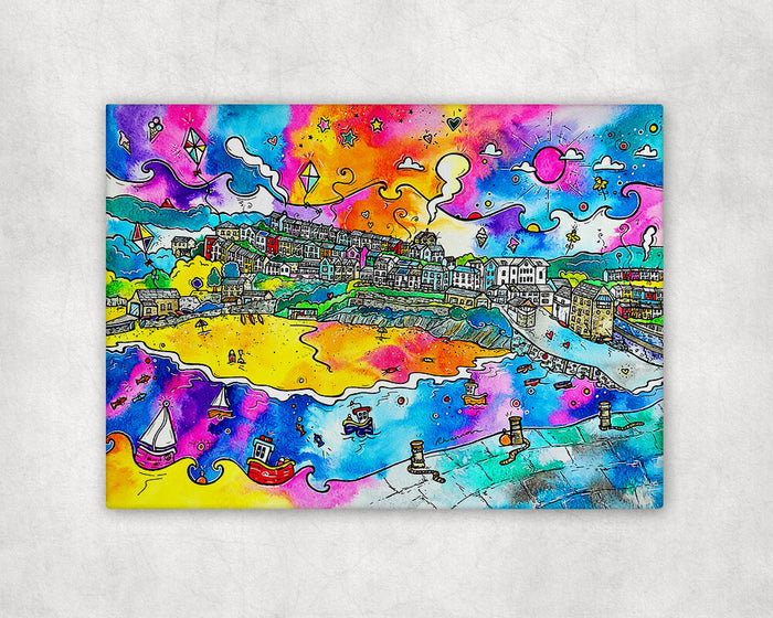 New Quay Memories Printed Canvas