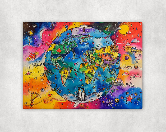Our World Printed Canvas
