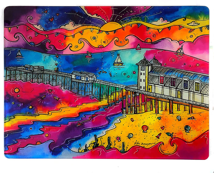 Penarth Pink Paradise Glass Worktop Saver