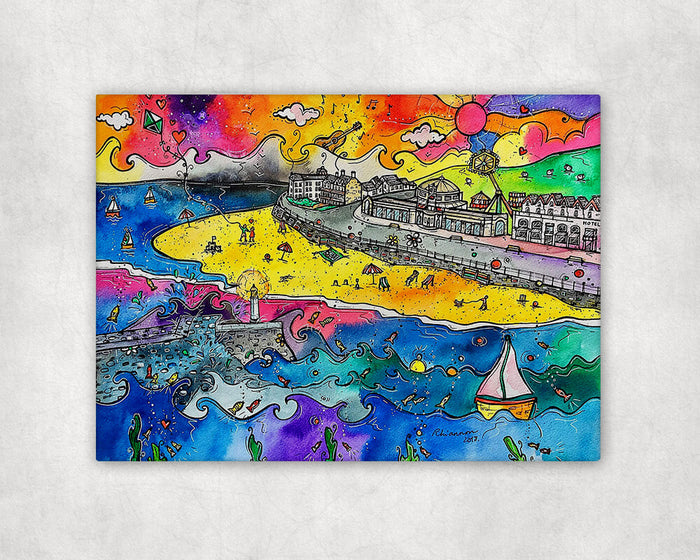 Porthcawl Paradise Printed Canvas