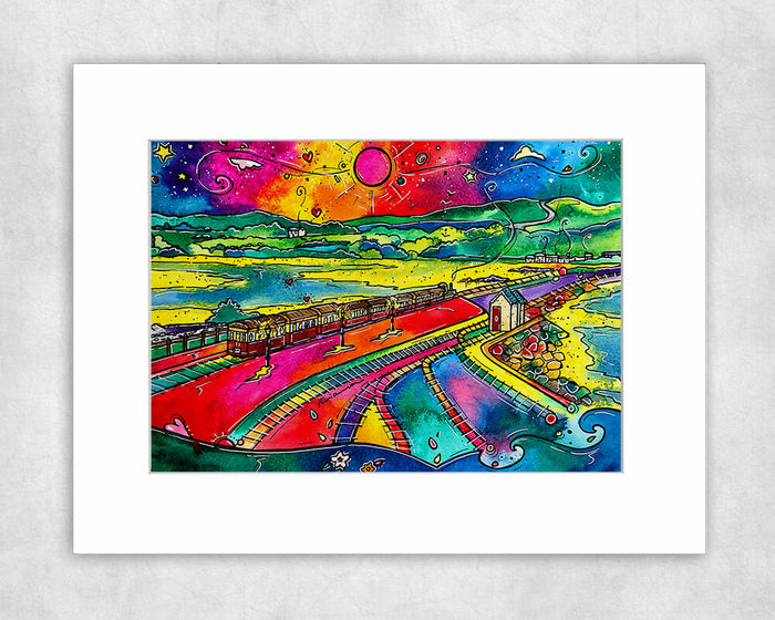 Porthmadog Memories Mounted Print