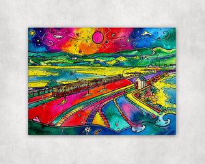 Porthmadog Memories Printed Canvas