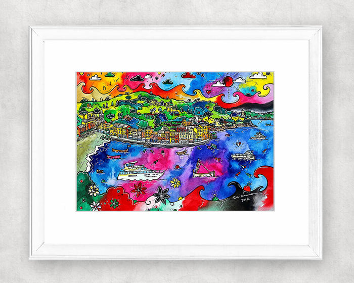 Portofino Paradise Original Watercolour Painting