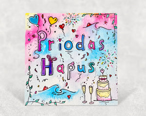 Priodas Hapus Card