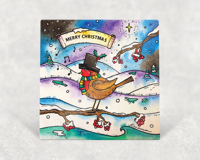 Merry Christmas Robin Card