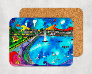 Roath Park Swans in Love Coaster
