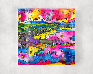 Saundersfoot Dreamy Beach Glass Coaster
