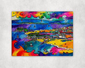 Tenby Beach of Dreams Printed Canvas