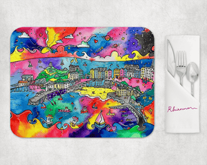 Tenby Charming Harbour Placemat