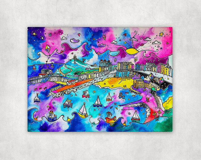 Tenby ~ A Welsh Jewel Printed Canvas