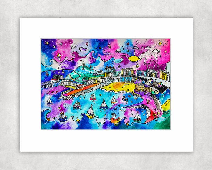 Tenby ~ A Welsh Jewel Mounted Print