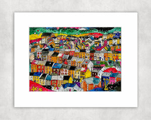 The Valleys Mounted Print