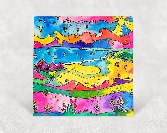 Three Cliffs Bay Sunshine Card