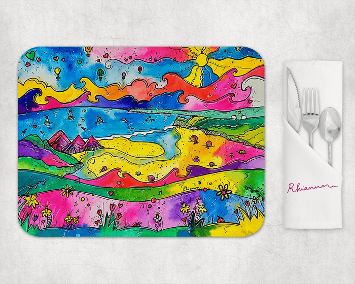 Three Cliffs Bay Sunshine Placemat