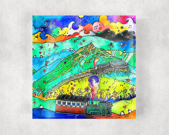 Snowdon Mountain Railway Glass Coaster