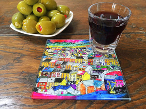 The Valleys Glass Coaster