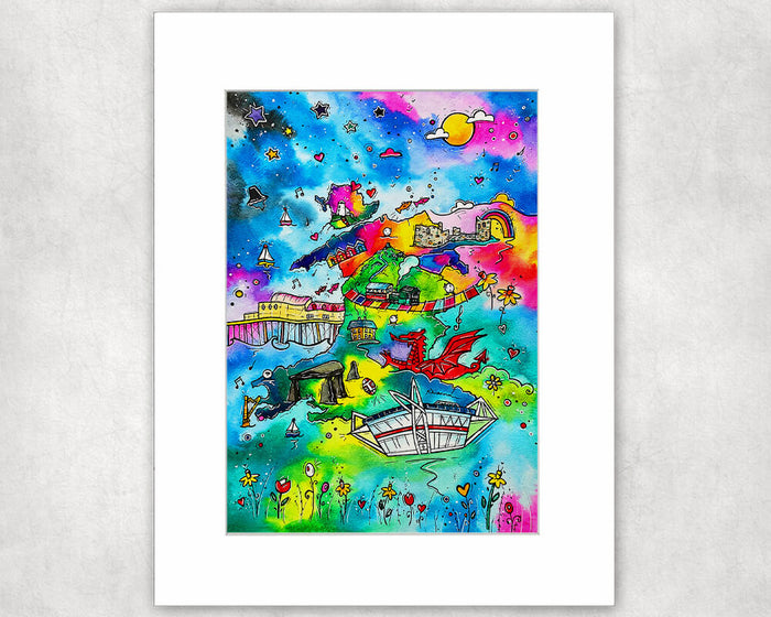 Dreaming of Wales Mounted Print