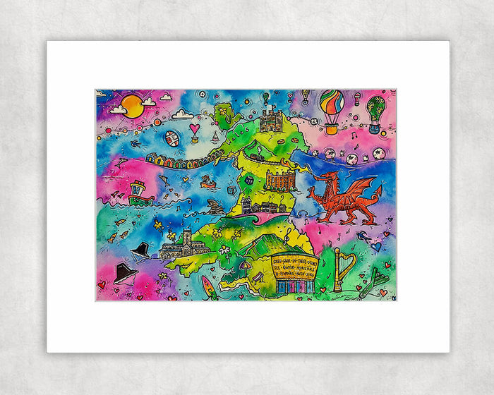 Wonderful Wales Mounted Print