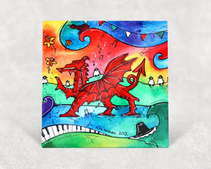Welsh Dragon Card