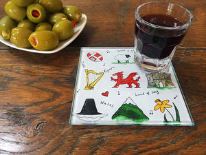 Welsh Treasures Glass Coaster
