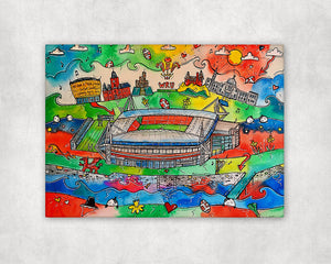 Where Dragons Roar Printed Canvas